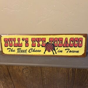 Vintage Bull's Eye Tobacco Sign